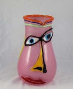Deborah D Halpern “Pink jug with face”