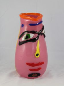 Deborah D Halpern “pink jug with face 2”